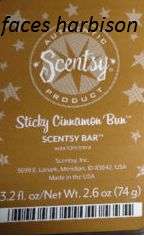 Scentsy Bar STICKY CINNAMON BUN 3.2 oz Bar FRESH  