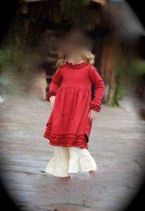 NWT Persnickety Girl Sweet Holiday Bustle Dress Red 5  