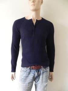 NWT Armani Exchange AX Mens Muscle Fit Henley Sweater  