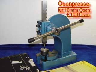 Ösenpresse 10mm Ösen Markisenstoff Persenningstoff 9910  