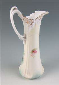 Prussia ICICLE TANKARD REFLECTING WATER LILIES Ewer Pitcher RS 