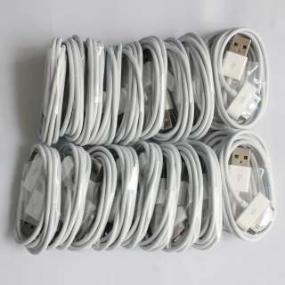   Lot USB Data Sync And Charger Cable For Apple ipod iPhone 3G 3GS 4G 4S