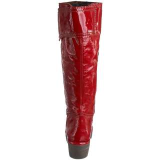 Fly London Womens Yule Red Patent Cheap New Leather Long Boots  