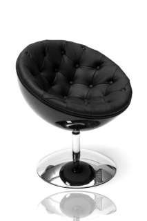 Design Cocktailsessel GALAXY gesteppt schwarz Drehsessel Sessel Lounge 