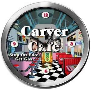  CARVER 14 Inch Cafe Metal Clock Quartz Movement Kitchen 