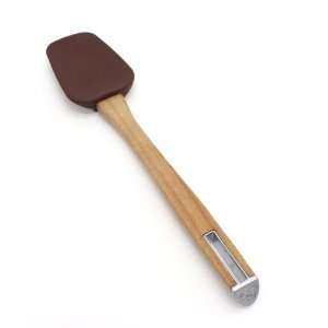  Silicone Spoontula with CC Acacia Handle Brown Kitchen 