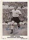 TERRY DYSON   TOTTENHAM   1961 A&BC FOOTBALLERS TRADE CARD