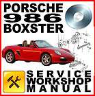 PORSCHE 986 BOXSTER   Workshop Manual on interactive DV