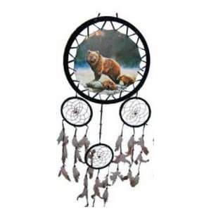  Beautiful 13 x 13 Dreamcatcher with Bear Picture