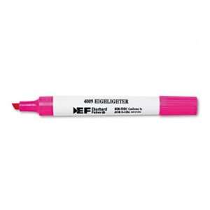  4009 Highlighter   Chisel Tip, Pink Ink, 12/pack(sold in 