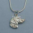 Sterling Silver UK Japanese AKITA DOG Puppy Pendant Chain items in 