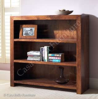 NEW Small Solid Mango Dakota Style Bookcase/Bookshelves  