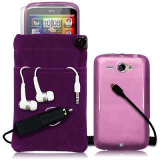 IN 1 ACCESSORY PACK FOR HTC CHACHA   PURPLE  