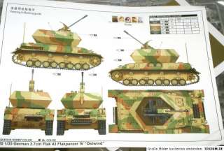 Trumpeter 01520 3.7cm Flakpanzer IV Ostwind 135  