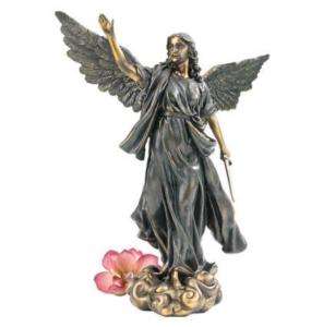Cathedral Style Classic Heroic Guardian Angel Statue  