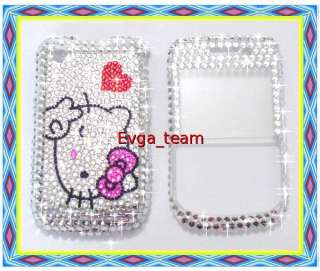 Hello kitty Bling Case Cover For blackberry 8520 8530 K  