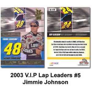  V.I.P. Head Gear 03 Jimmie Johnson Trading Card Sports 