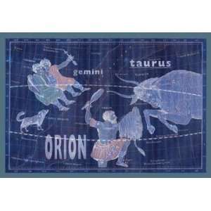   Taurus Orion and Gemini #2 12x18 Giclee on canvas