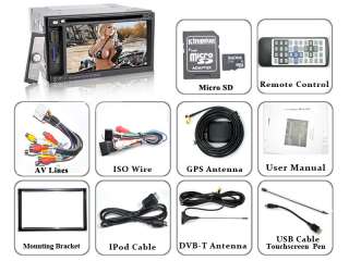 AUTORADIO 2 DIN GPS DVB T DVD DVIX HD 800X480 PIXEL  