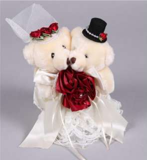 17cm Bride & Groom Wedding Teddy Bears Cuddly Bear TB4  