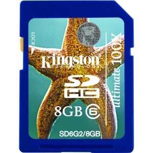  New   Kingston Ultimate SD6G2/8GB 8 GB Secure Digital High 