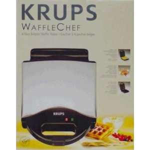  2 each Krups Waffle Chef Waffle Maker (654 75) Kitchen 