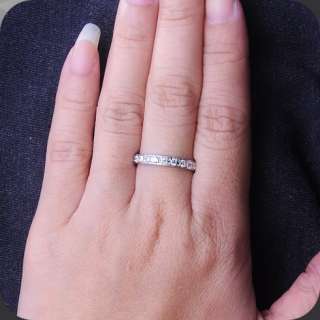 Anniversary Diamond Eternity Wedding Band Ring 18K Gold  