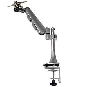   Flip Down and Swivel Desk Mount LCD Monitor Arm (Silver) Electronics