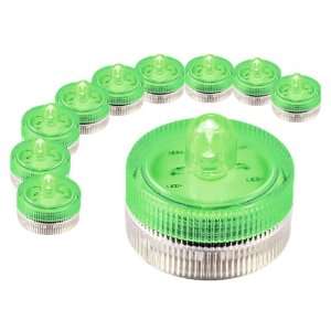  (Pack of 10) Green   Battery Operated LED Accent Lights 