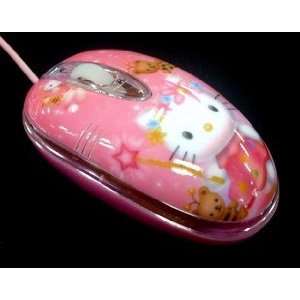  New Hello Kitty Pc Laptop Retractable USB Optical Scroll 