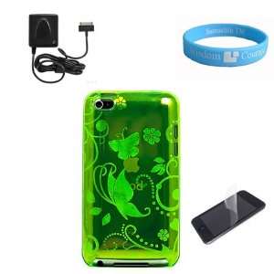   iPod Touch 4G + Cellet Brand Wall Charger + Clear Screen Protector