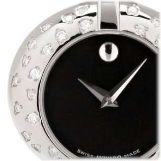   Diamond Accented Black Stingray Strap Bangle Bracelet Watch Watches