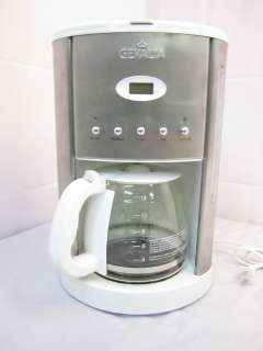 Gevalia 12 Cup Coffee Maker CM500 White/Stainless Steel Coffee Maker 