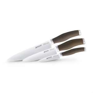   Anolon Bronze Santoprene Cutlery 3 Piece Chef Knife Set Electronics