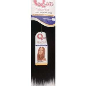    MILKYWAY HUMAN HAIR QUE YAKY WEAVE 12 #1 JET BLACK Beauty
