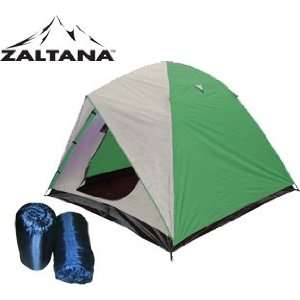 PERSON TENT WITH 2PCS 3LB SLEEPING BAG