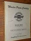 1929 1951 CHEVROLET CAR AND TRUCK PARTS BOOK / VERY NIC