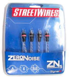 Streetwires ZN5260 2 Ch RCA Car/Home Cable Wire 19 Ft 715442141869 