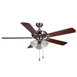 Hampton Bay 52 in. Scottsdale Brushed Nickel Indoor Ceiling Fan NEW 
