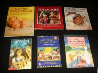 18 NATIVE AMERICAN Indian CHILDREN PICTURE BOOK LOT teacher legend set 