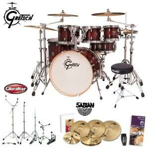   Drum Throne, Gibraltar 5600 hardware Pack & Sabian Xs20 Cymbal Set