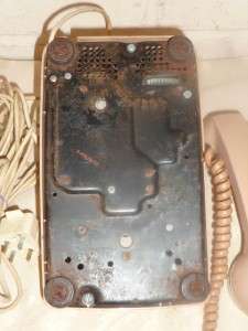 1963 WESTERN ELECTRIC BELL BROWN ROTARY PHONE DESK 4 PRONG CORD  