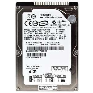   E5K160 60GB UDMA/100 5400RPM 8MB 2.5 IDE Hard Drive Electronics