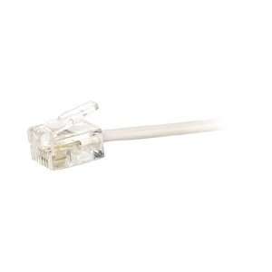  7 4 Conductor Line Cord   White Cross Wired For Telephone 