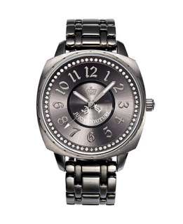 Juicy Couture Watch, Beau Gunmetal Plated Stainless Steel Bracelet 