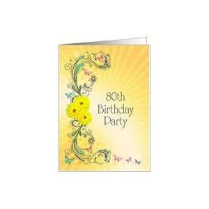  Invitation to a 80th Birthday party Card Toys & Games