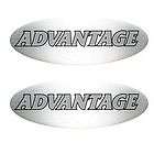   157815 SILVER / WHITE / BLACK ADVANTAGE FOAM FILLED BOAT DECALS (PAIR