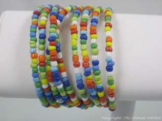   African Kenya Ethnic Jewelry Masai Colorful Bead Bracelet #306 10