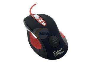   Black/Red 9 Buttons Tilt Wheel USB Wired Laser 3200 dpi Stinger Mouse