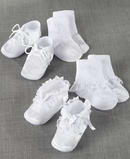 Lauren Madison Baby Socks and Shoes, Boys or Girls Christening Set 